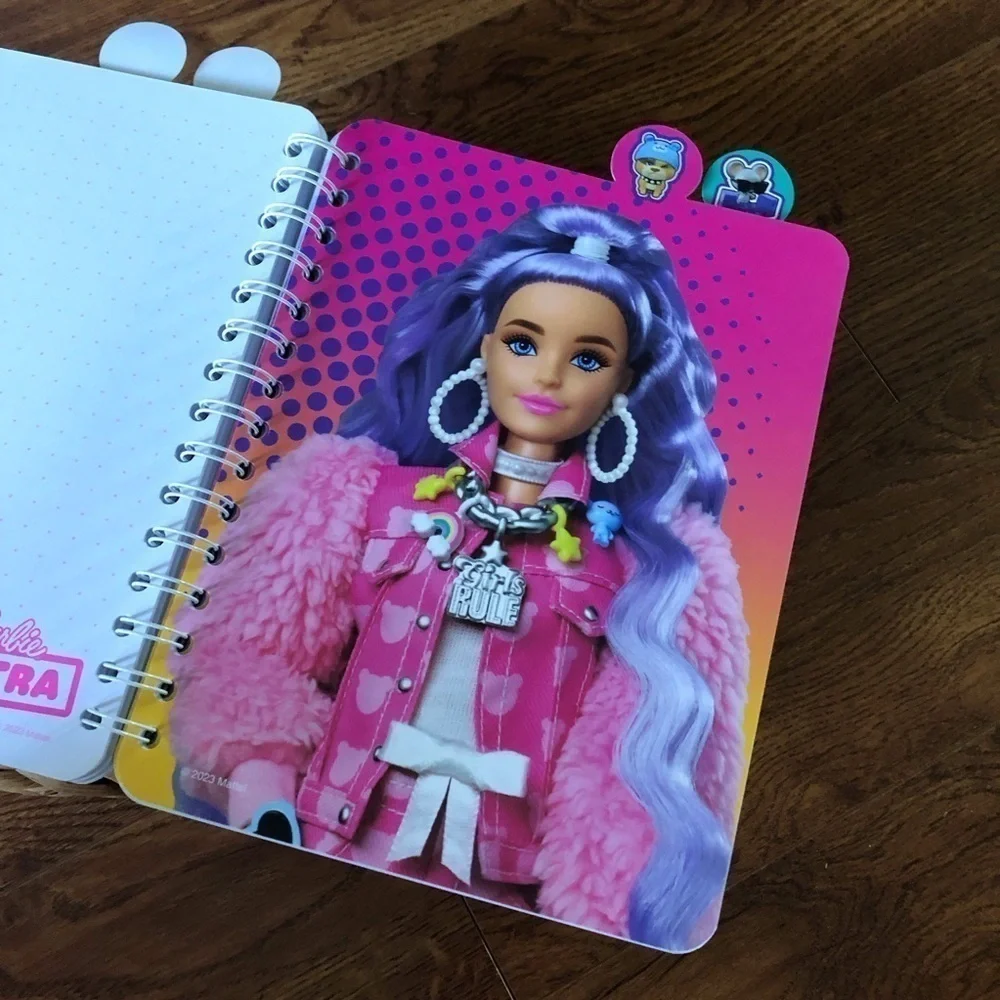 Barbie Tabbed spiral notebook journal